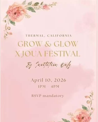 Grow & Glow x Joua Festival invitation